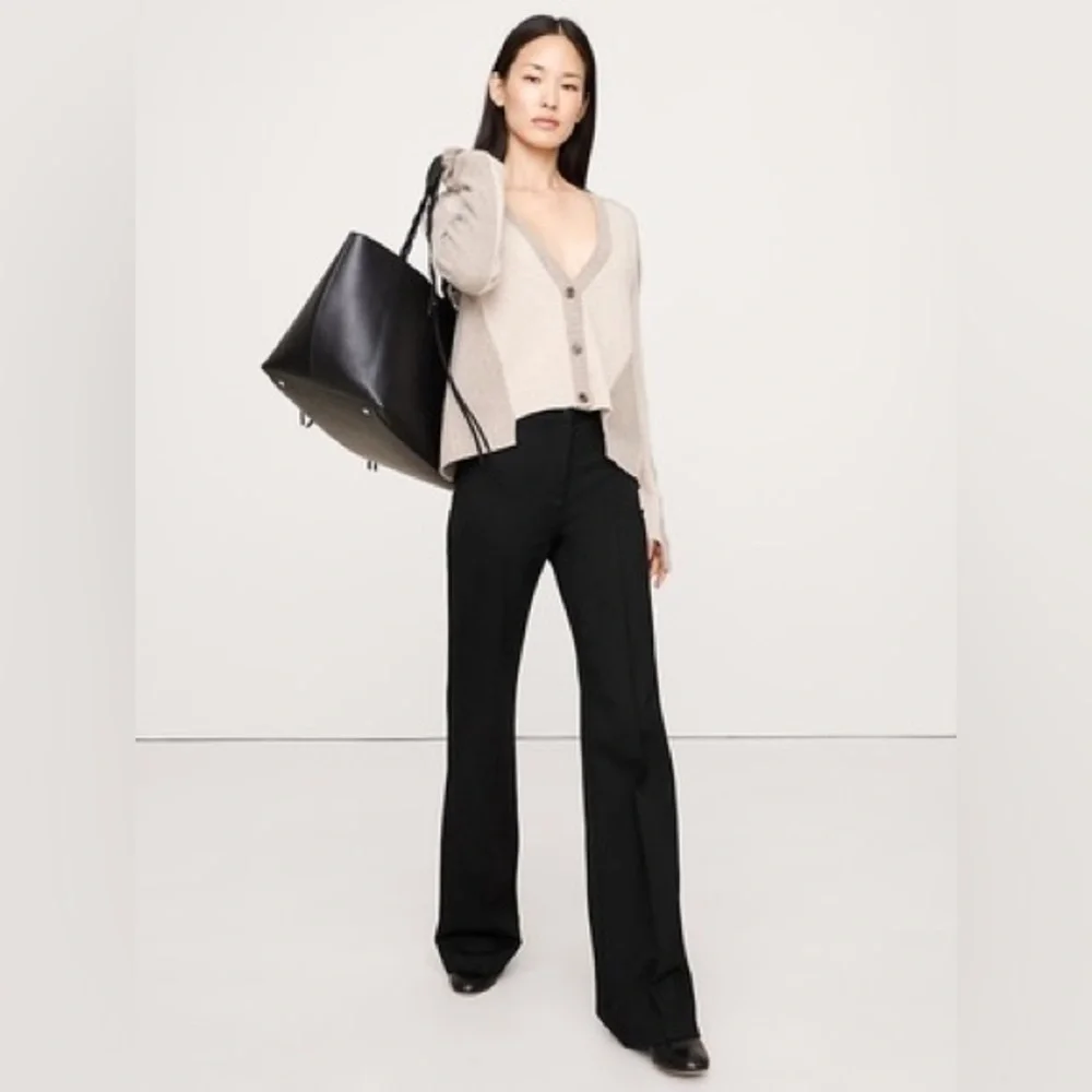 TALL Banana Republic Black Flare Pants - Picture 4 of 8